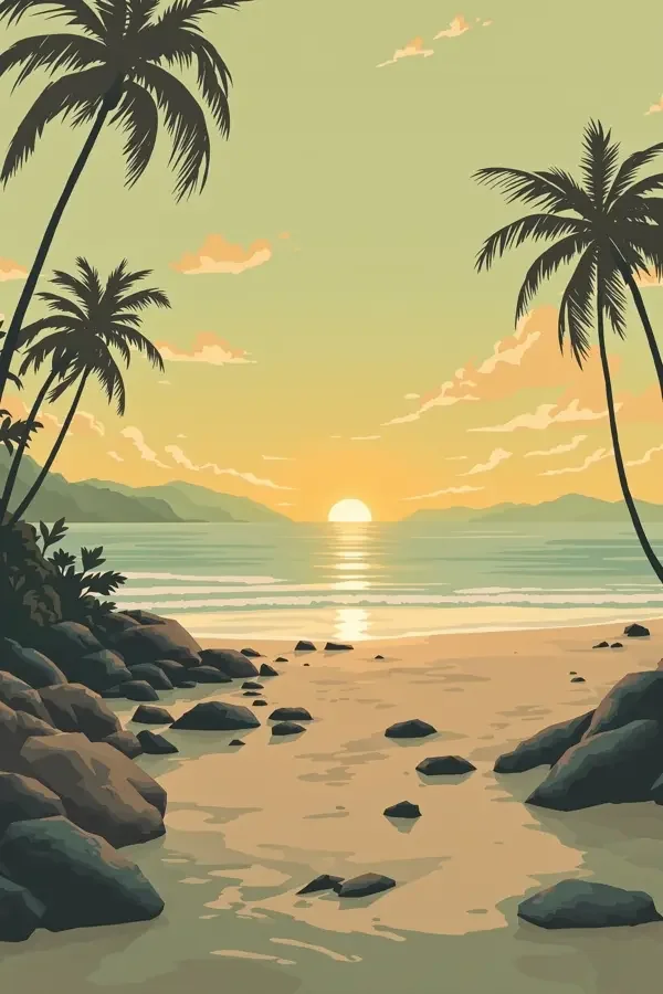 海滩恋人 - 午夜视频福利竖版海报